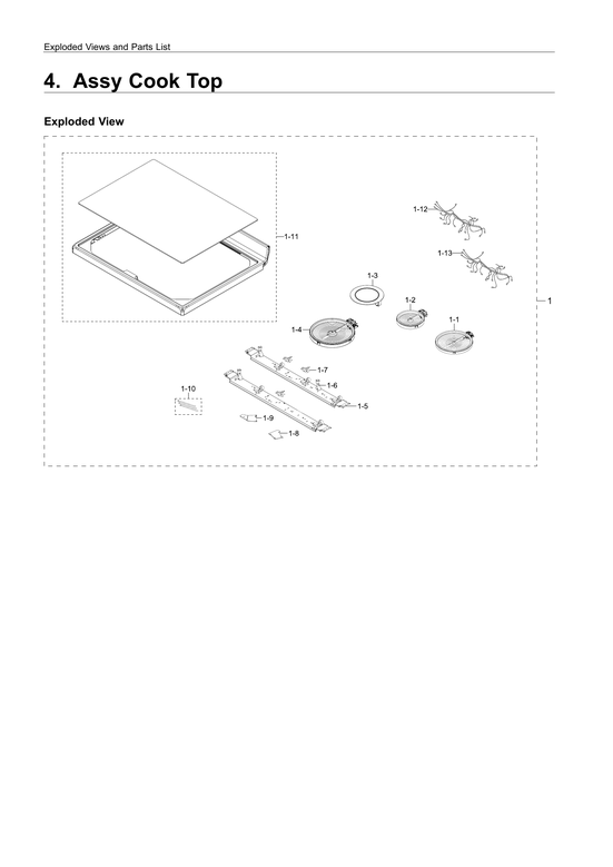 Cooktop assy