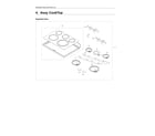 Samsung NE59T7511SS/AA-00 cooktop assy diagram