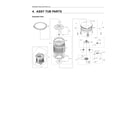 Samsung WA50R5400AV/US-00 tub assy diagram