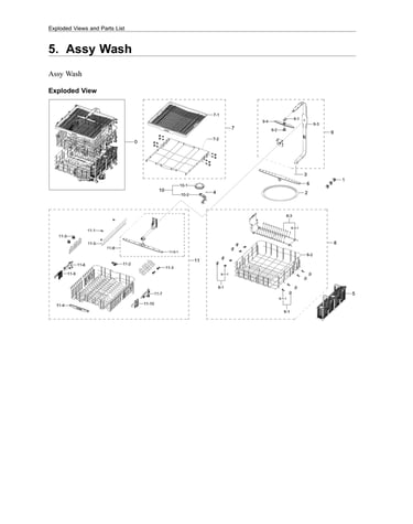 Wash assy