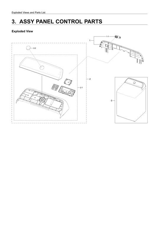 Control panel assy