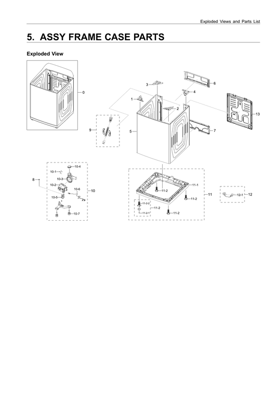 Frame case assy