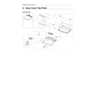 Samsung WA54R7200AW/US-02 top cover assy diagram
