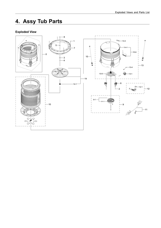 Tub assy