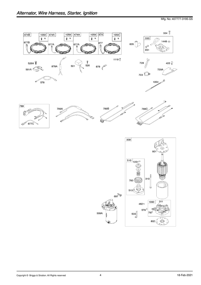 ALTERNATOR/STARTER/IGNITION