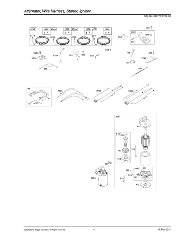 Alternator/starter/ignition