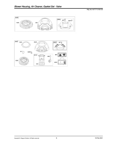 Blower housing/air cleaner