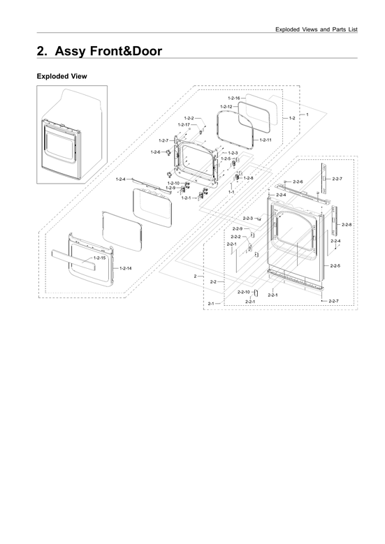 Front & door assy