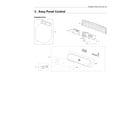 Samsung DV5451AEW/XAA-03 control panel assy diagram