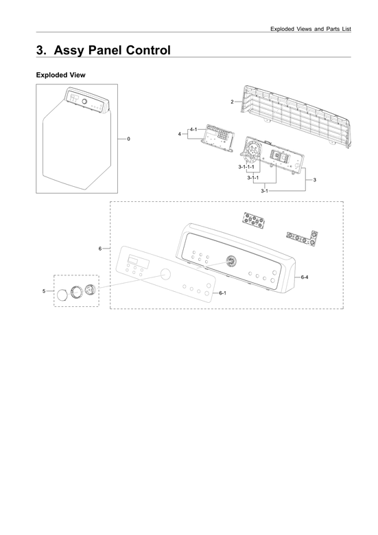 Control panel assy