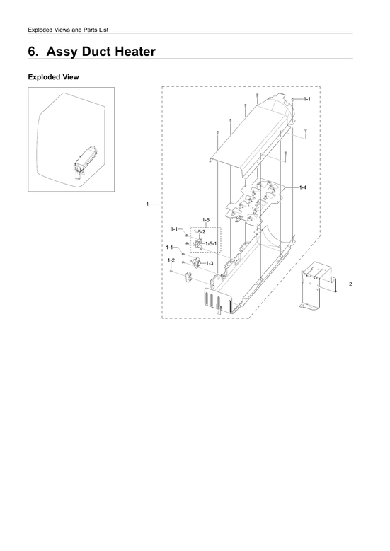 Heater duct assy