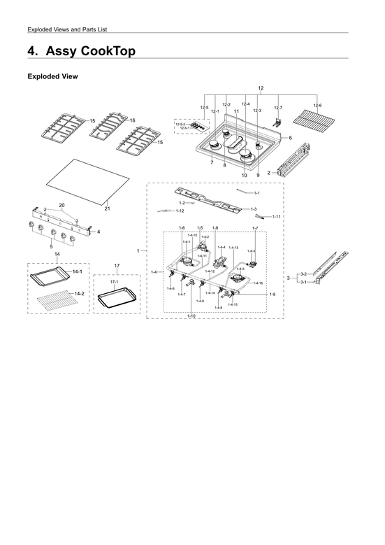 COOKTOP ASSY