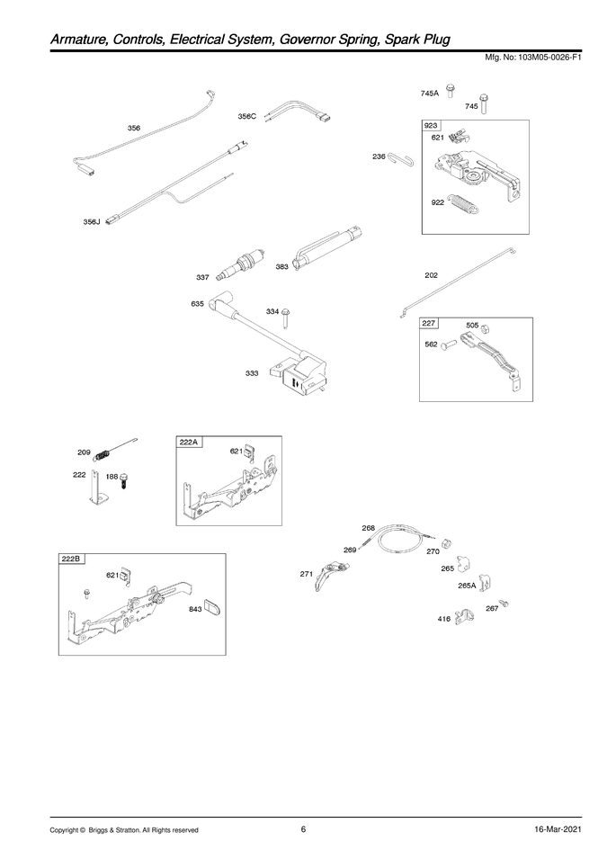 ARMATURE/CONTROLS/ELECTRICAL