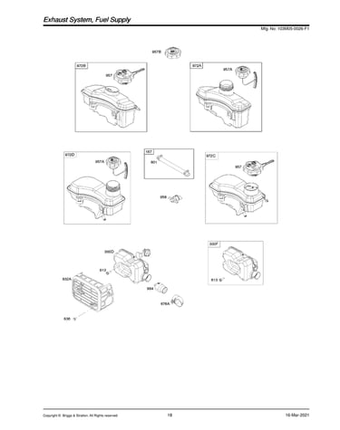Exhaust system/fuel supply