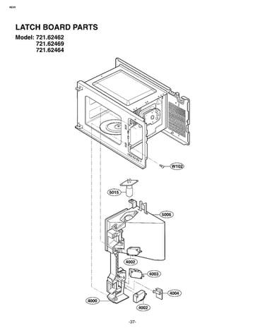 Latch board parts
