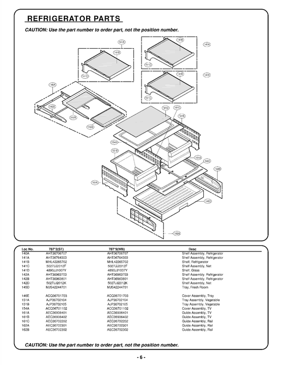Refrigerator parts
