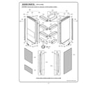 Kenmore Elite 79578729801 refrigerator door parts diagram