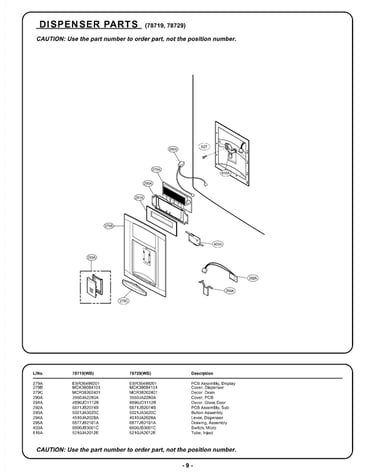 Dispenser parts