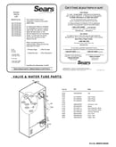 Valve & water tube parts