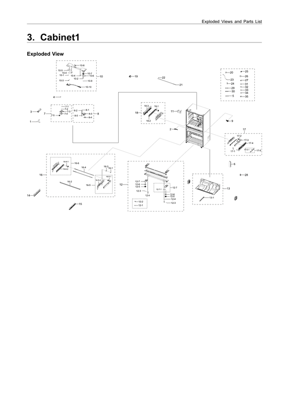 CABINET 1 PARTS