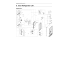 Samsung RF22R7351SG/AA-00 left refrigerator door diagram