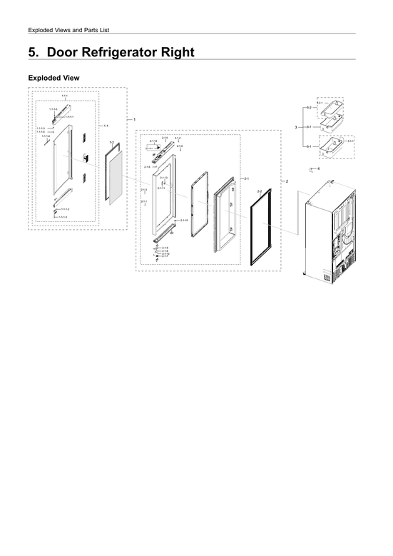 RIGHT REFRIGERATOR DOOR PARTS