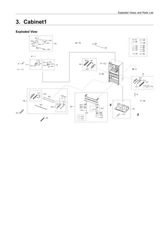 CABINET 1 PARTS