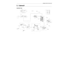 Samsung RF24R7201DT/AA-00 cabinet 1 parts diagram