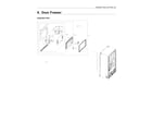 Samsung RF24R7201DT/AA-00 freezer door parts diagram