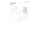 Samsung RF24R7201DT/AA-00 handle parts diagram