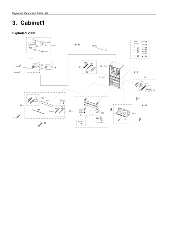 Cabinet 1 parts