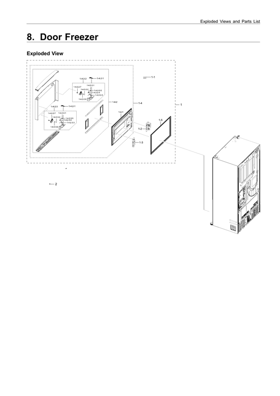 Freezer door parts