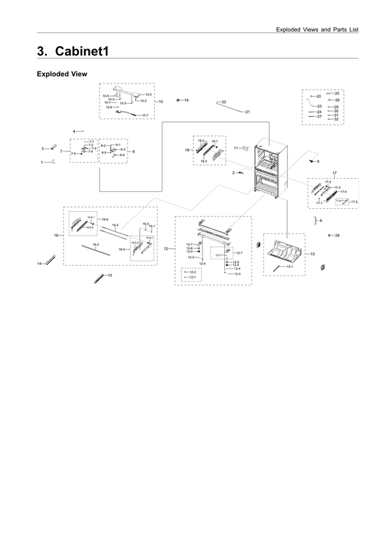 Cabinet 1 parts