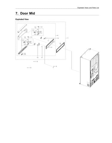 Mid door parts