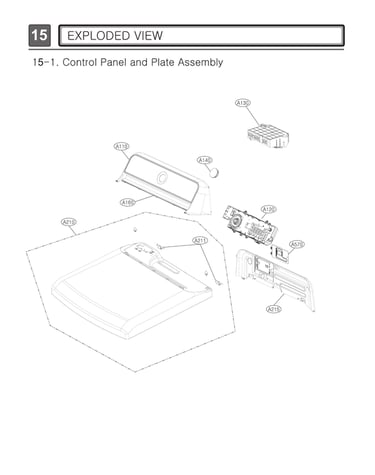 Control panel/plate assy
