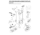 LG LFCS27596S/00 case parts diagram