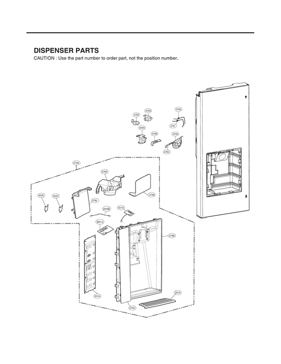 DISPENSER PARTS