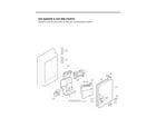 LG LMXC23796M/00 ice maker & ice bin parts diagram