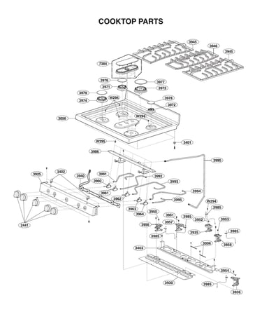 Cooktop parts