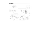 Samsung RF28R6221SR/AA-00 cabinet 1 parts diagram