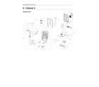Samsung RF28R6221SR/AA-00 cabinet 2 parts diagram