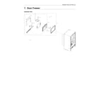 Samsung RF28R6221SR/AA-00 freezer door parts diagram