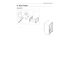 Samsung RF28R7201DT/AA-00 freezer door parts diagram