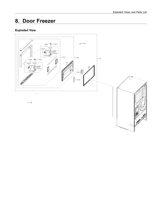 Freezer door parts