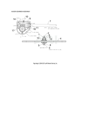 Auger gearbox assy
