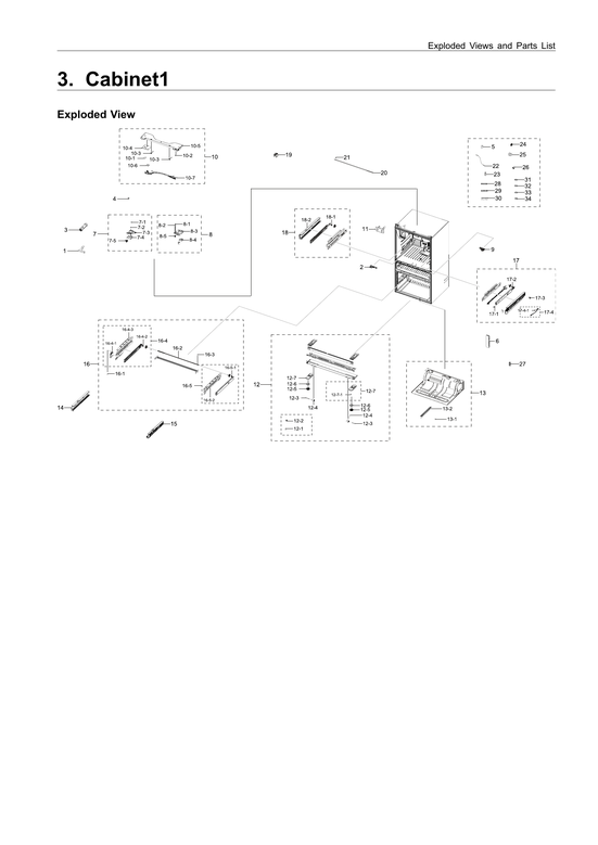 CABINET 1 PARTS