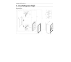 Samsung RF28R7201SG/AA-00 right refrigerator door parts diagram