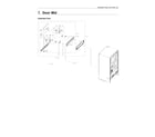 Samsung RF28R7201SG/AA-00 mid door parts diagram