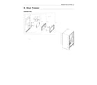 Samsung RF28R7201SG/AA-00 freezer door parts diagram