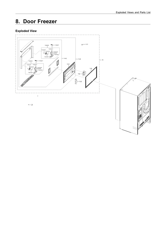 Freezer door parts